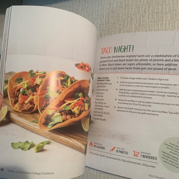 Healthy, Quick & Easy College Cookbook  100 Simple Recipes NEW - Picture 6 of 9